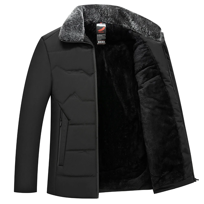 Men\'s Warm Cotton-padded Jacket Windproof Durable Wear-resistant Fashionable Casual High-quality Fabric Crisp Comfortable Coat