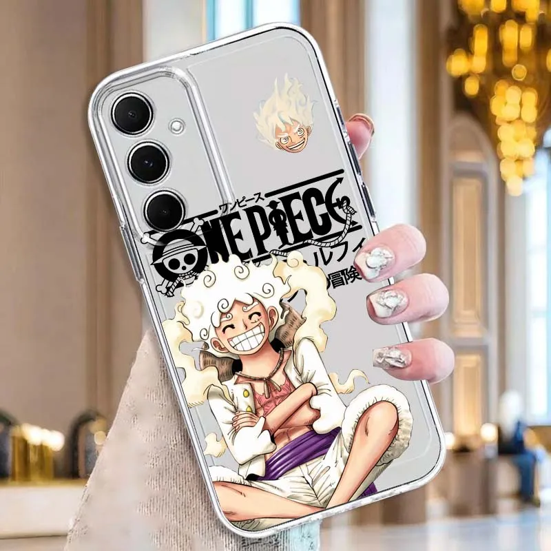 Anime One Piece Luffy Zoro For Samsung Galaxy A73 A72 A71 A55 A54 A53 A52 A51 A33 A25 A22 A15 A14 A05 TPU Transparent Phone Case