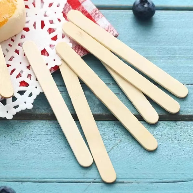 Popsicle Sticks,  Natural Wooden Ice Cream Sticks, Smooth Birch Wood Craft Sticks for DIY Projects and School Art Activities