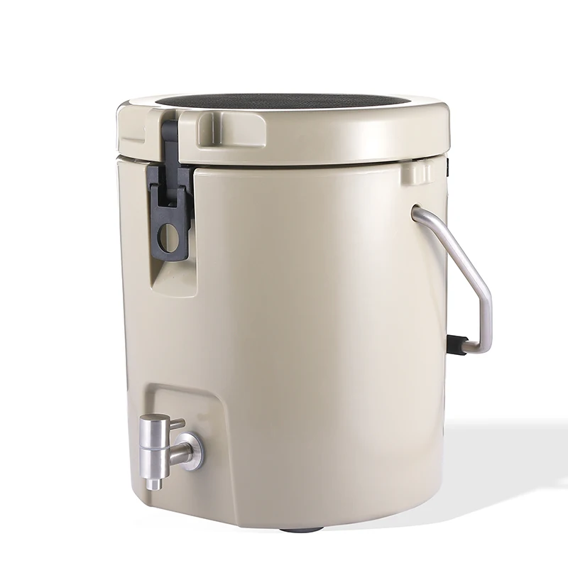 

Outdoor Camping Water Jug 8L Water Tank Insulation Drinking Cooler Beverage Wine Buckets Hard Ice Cooler