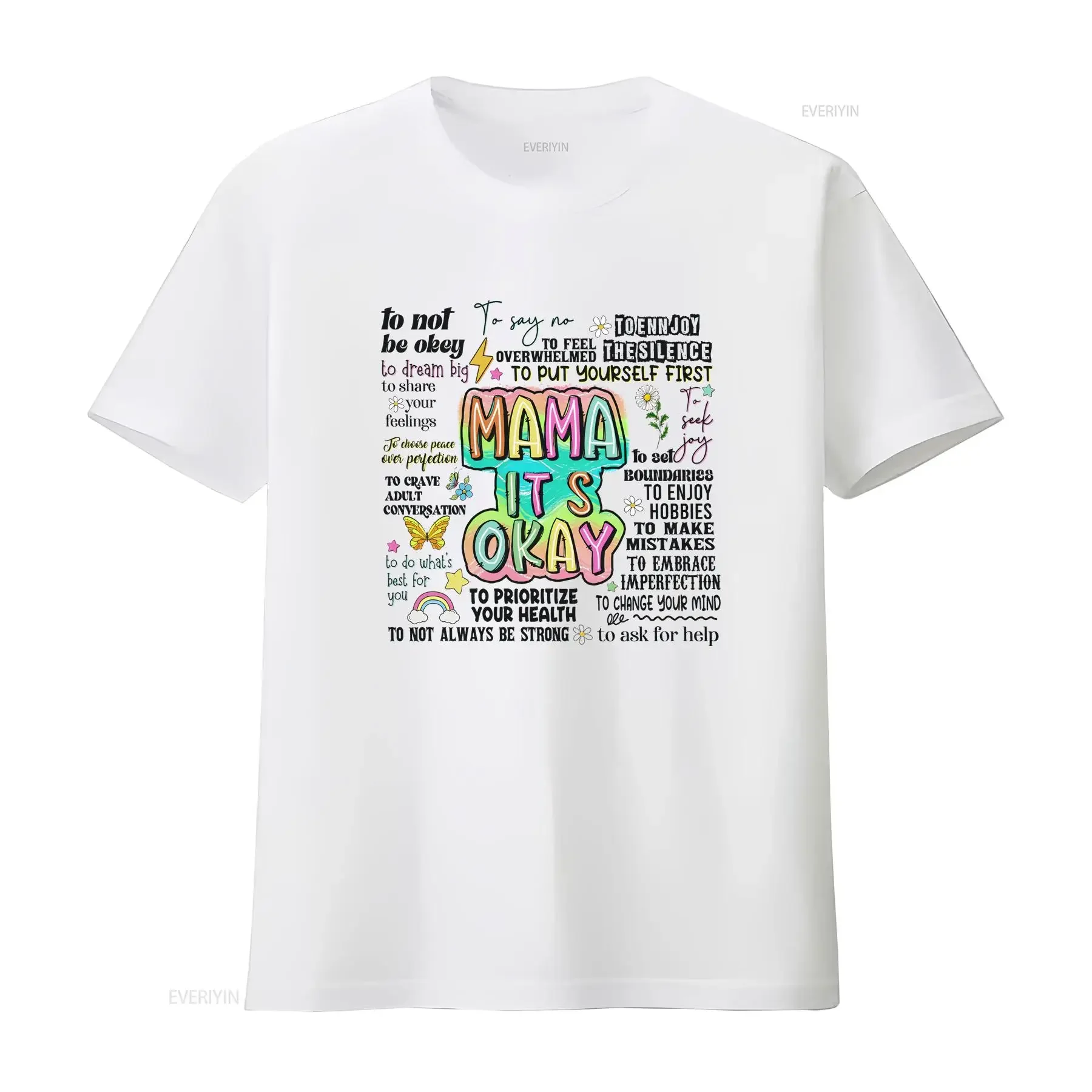 Retro Mama It's Okay T Shirt Mental Health Breakdown Mother's Day Matters vintage Washed Unisex Top For Everyday Wear