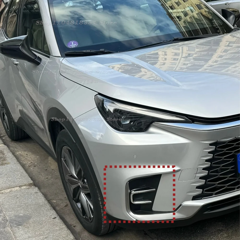 Für Lexus LBX 2024 2025 ABS Chrom Seite Tür Schüssel Abdeckung Trim Hinten Fenster Spoiler Dekoration Front Foglight Lünette Dekoration trim