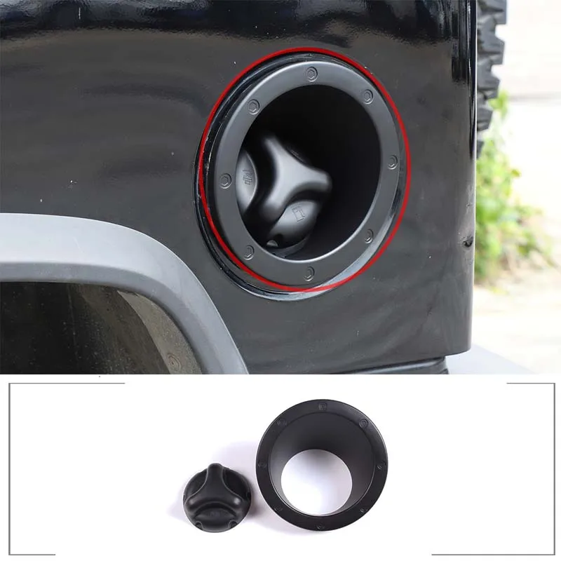 For 2003-2009 Hummer H2 ABS sub-black car styling Car fuel tank cover sticker car exterior protection modification accessories