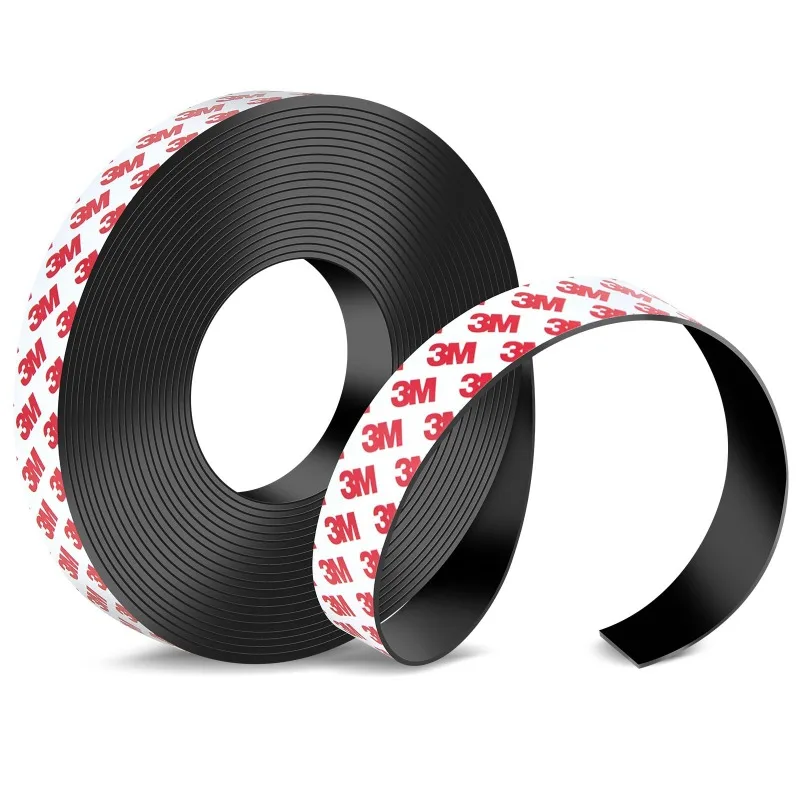 

10m Magnetic Tapes with Adhesive 20x1.5mm Cuttable Sheets for DIY Art Project for Kitchen Office School Organization Easy To Use