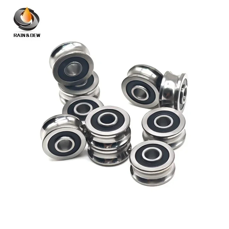

4Pcs U-groove Track Guide Roller SG15 5x17x8 mm