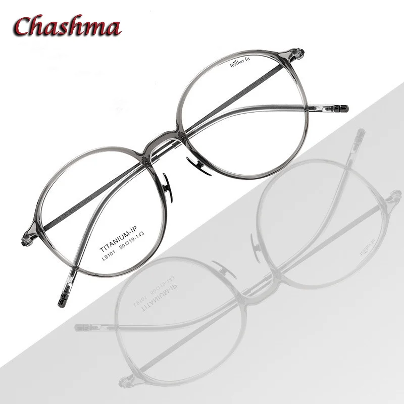 Chashma Trend Women Eyewear Men Prescription Optical Frame Fashion Round Glasses Eyeglass Blue Ray Cut Lenses Retro Spectacle