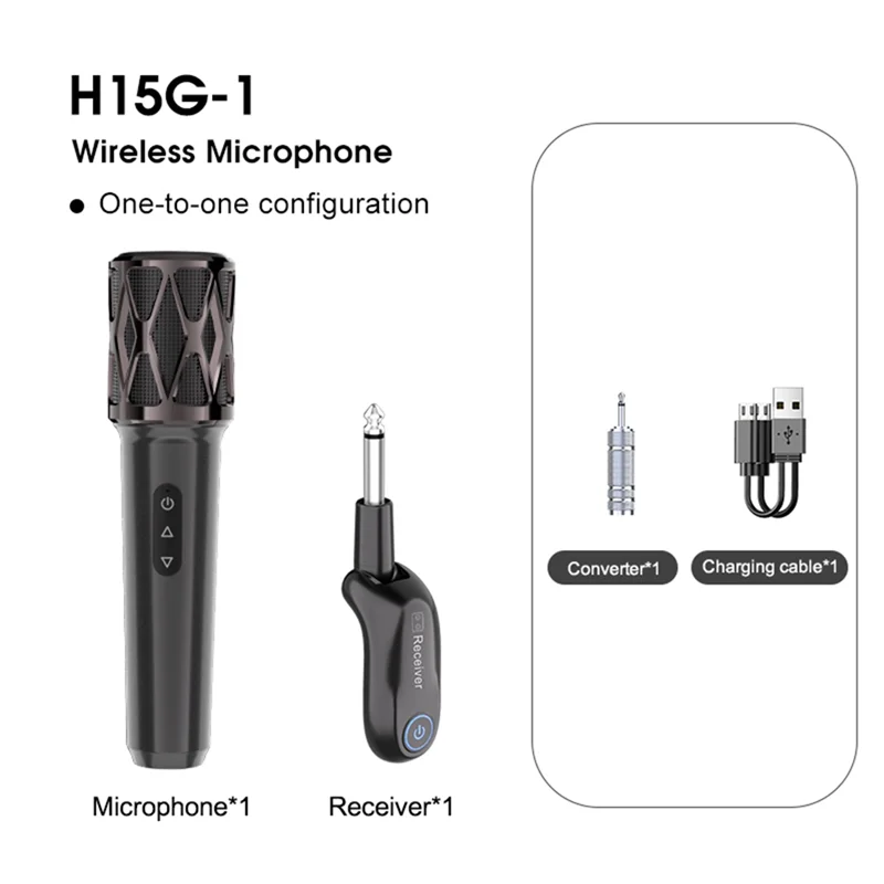 ELECT-Wireless Microphone 2.4G Fixed Frequency 1-1 Handheld Mic Micphone For Karaoke For Party Church Show Meeting Professional