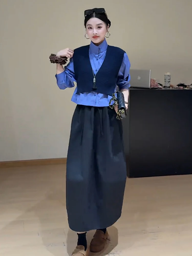 

Korean Sle Women's Faion Set Vest irt Two-Piece Slimming Versatile Spring 2026 New Arrival Casual Wear Universal Fit