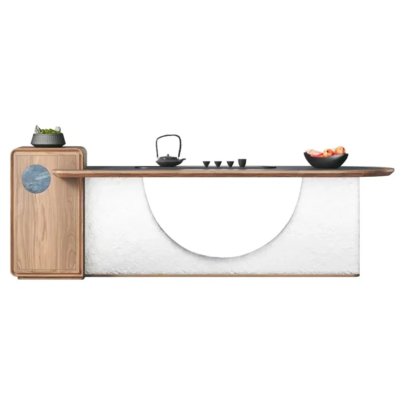 

Designer light luxury long table tea, coffee table villa hotel