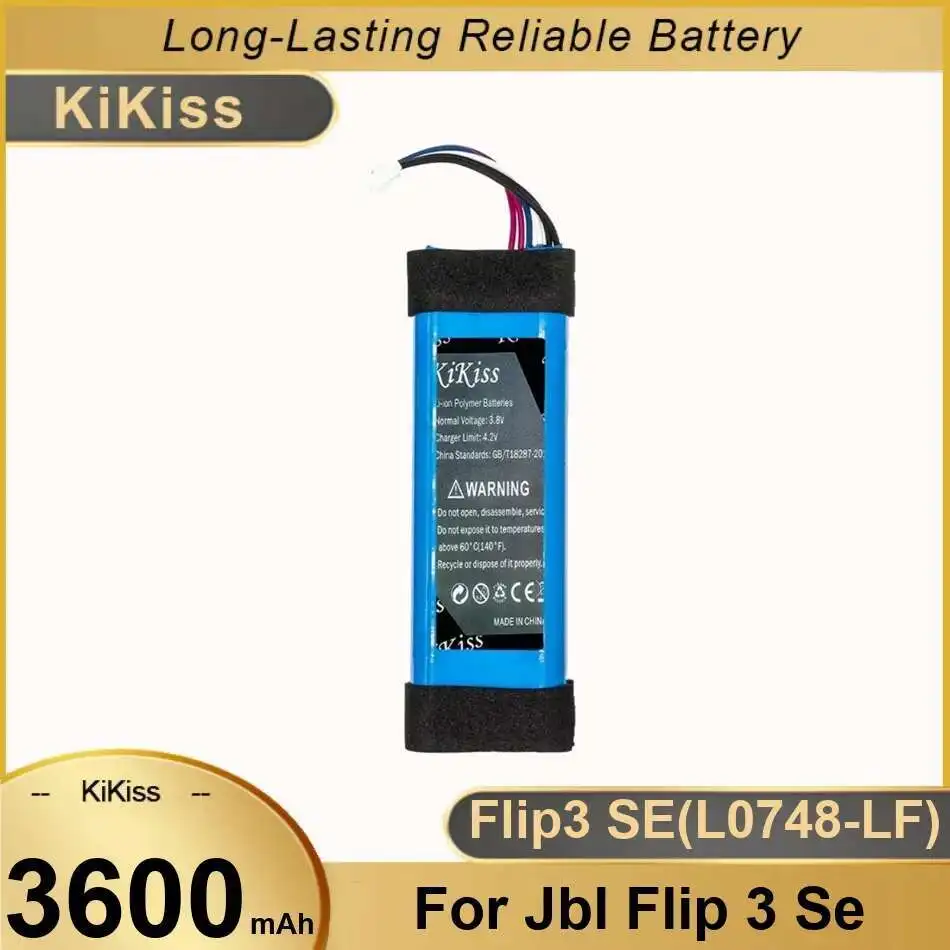 

3600Mah Long-Lasting For Jbl FLIP3 SE , Flip 3 3SE L0748-LF Portable Bluetooth Speaker Battery Fast Charging