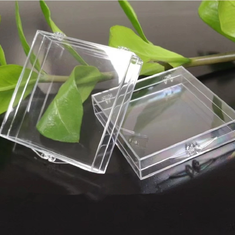 100pcs Empty Nail Boxes For Packaging Square Shape Box Nail Tips Press On Nail Packaging Case