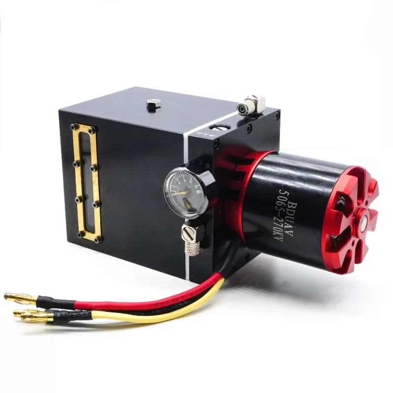 Hydraulic Integrated Pump Metal Oil Pump with 5065 Motor Pressure Regulating Valve Oil Tank for RC Excavator Model Parts