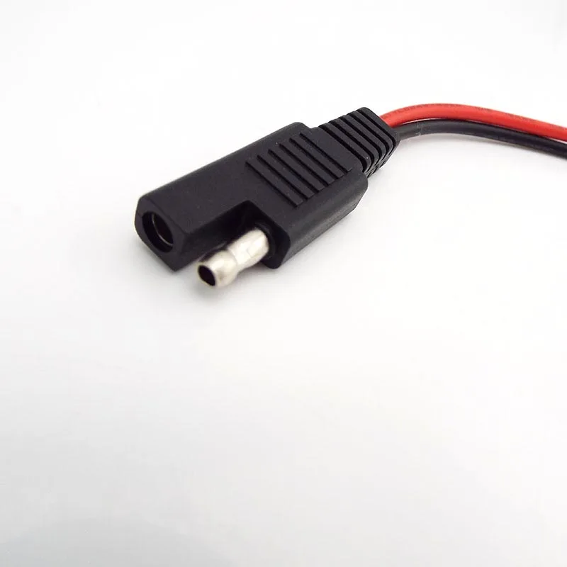 Cable de extensión automotriz, conector SAE Power, 10CM, 18AWG, 2 unids/set
