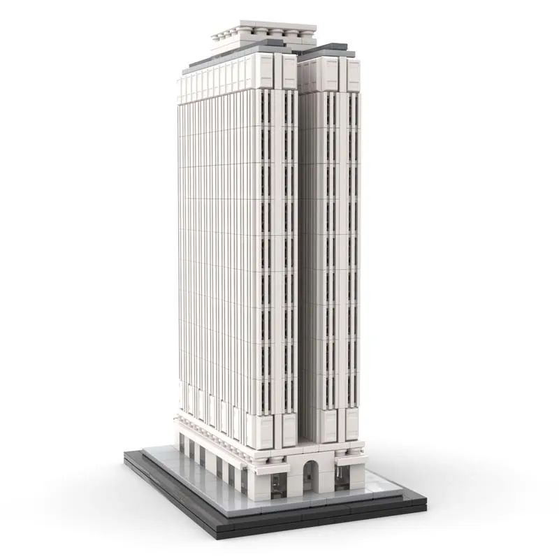 Precision DIY Building Blocks Set - Fair Building 1:800 Scale New York model, 1307 Pieces - Exquisite Skyscraper Series, Perfect