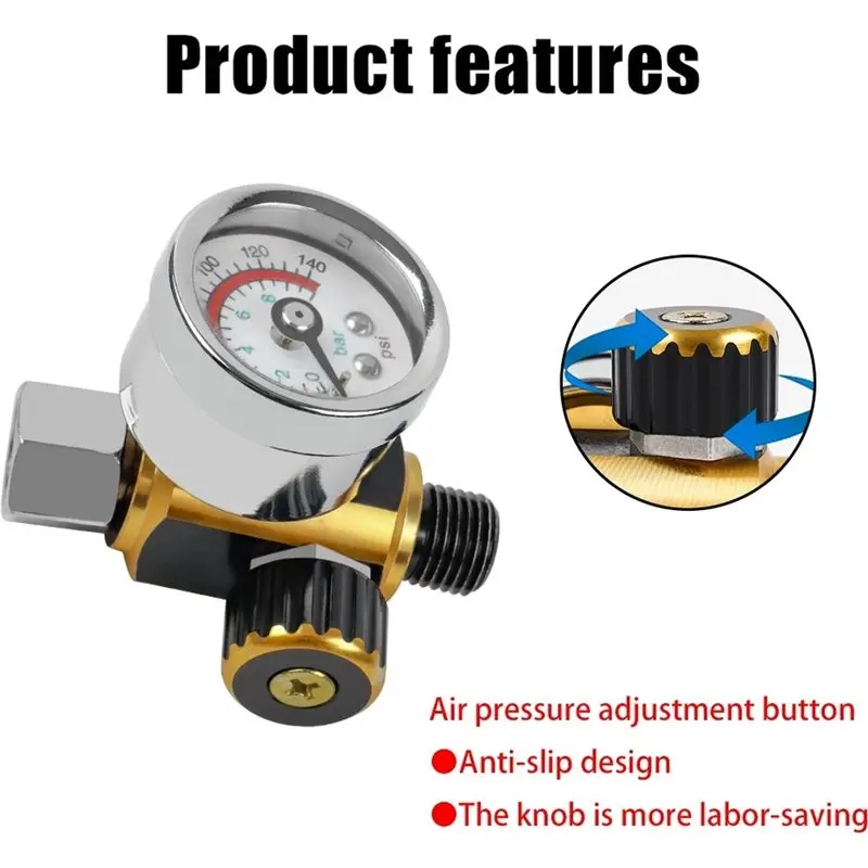 HGHO Air Compressor For Home DIY Spray Gun Pressure Valve 1/4