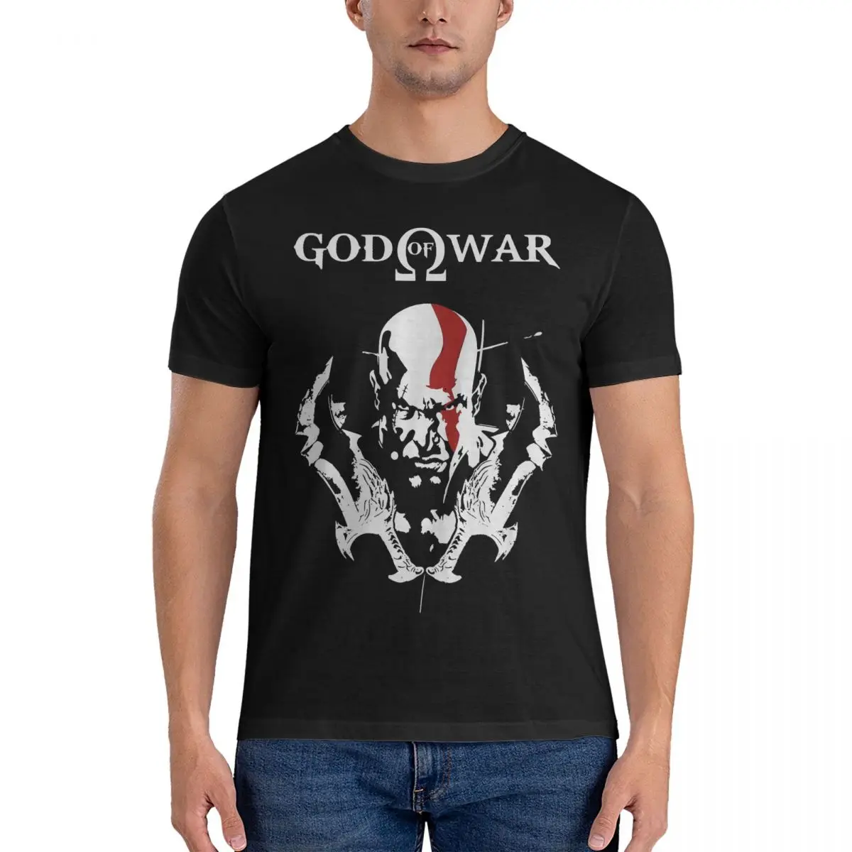 Kratos For Boys Vintage Trending Unisex Hot Idea, Trending Now God Of War Novelty  Tee Shirt Crew Neck Short Sleeve T Shirt