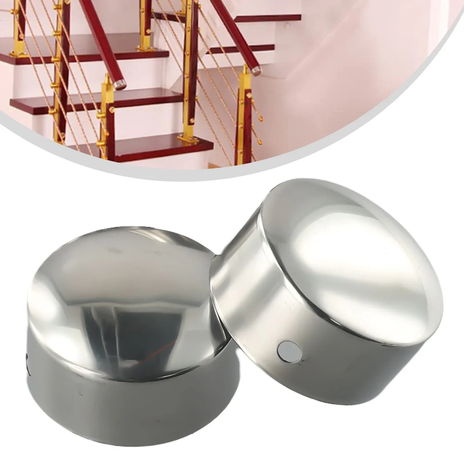 

2 пары круглых заглушек диаметром 45 мм для предотвращения проникновения воды, защиты поручней от грязи и пыли, НОВИНКА