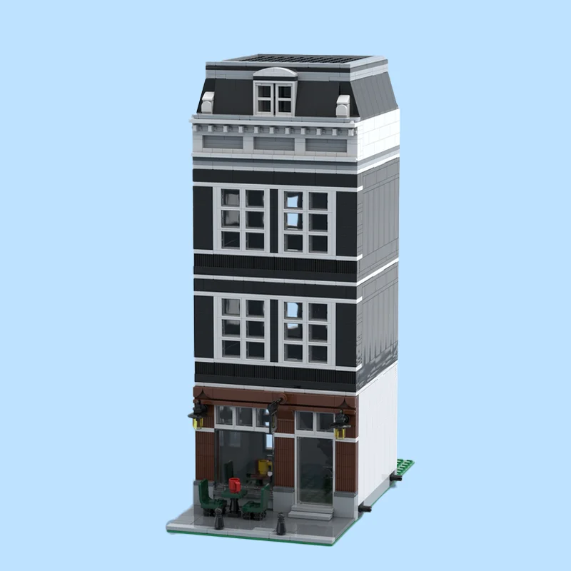 1982 PCS Edificio modulare a prezzi accessibili Amsterdam Canal House Nr 6 Modello MOC Building Block Mattoni Giocattolo fai da te Compleanno Personalizza Regalo