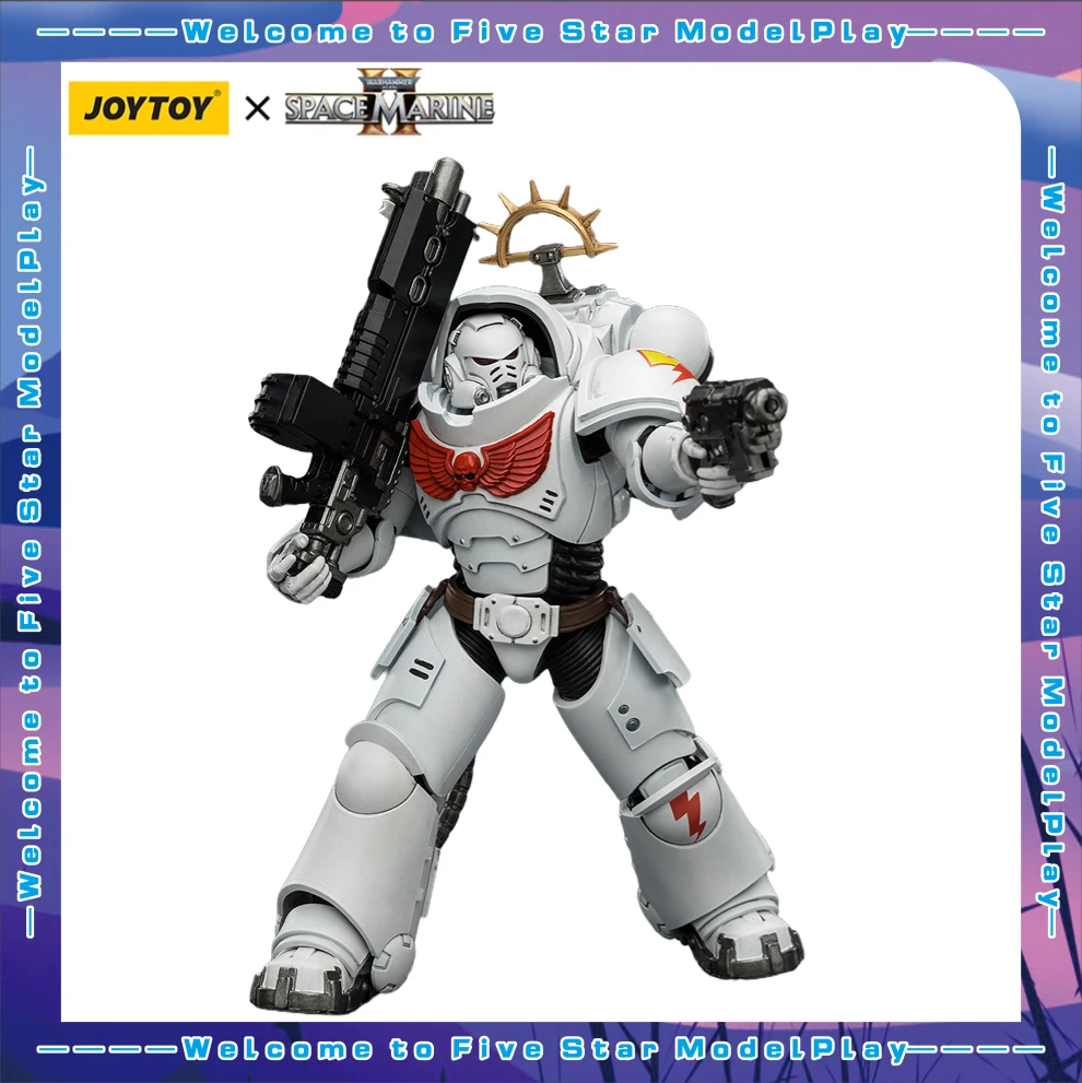 

【FS】JOYTOY Warhammer 40K 1/18 Action Figures Game Edition White ScarsHeavy Intercessor Model Toys Gifts