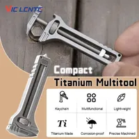 Mini Wrench Pocket Portable Multitool Tools for Outdoor Camping Compact Titanium Alloy Bottle Opener Outdoor Small Tools