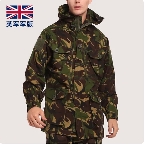 British Military Version S95 Forest Camouflage SMOCK Windbreaker Jacket M65 Men's Tactical Suit