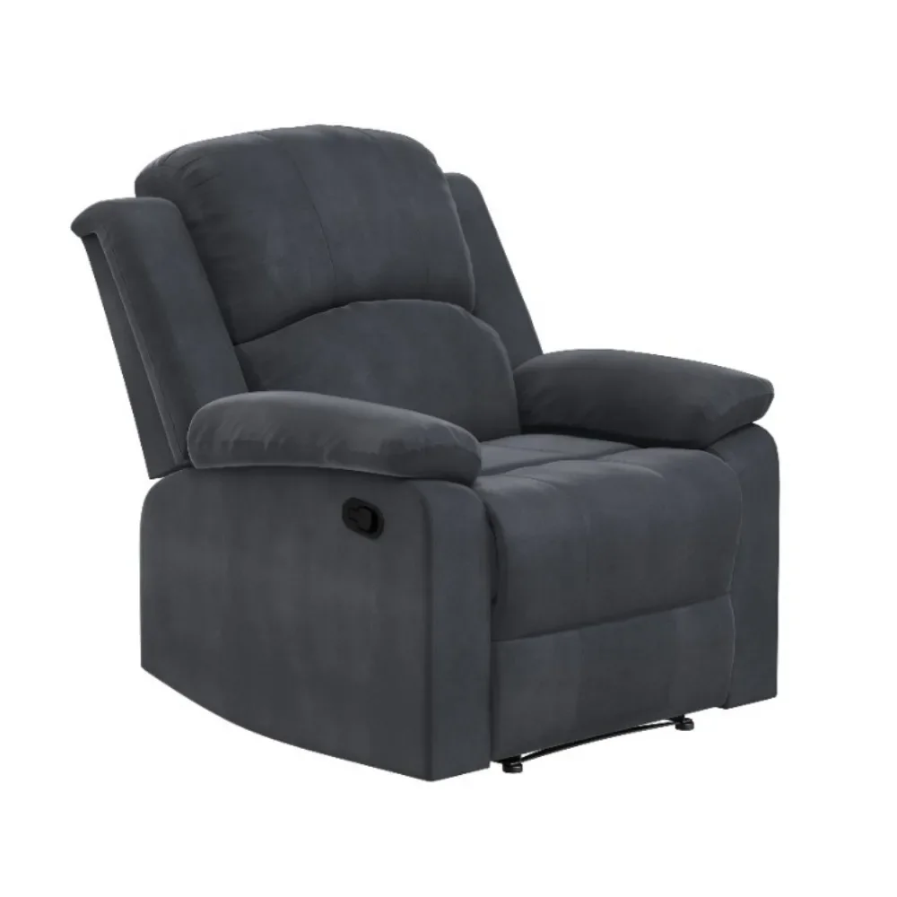 Sillón reclinable manual de microfibra Reynolds