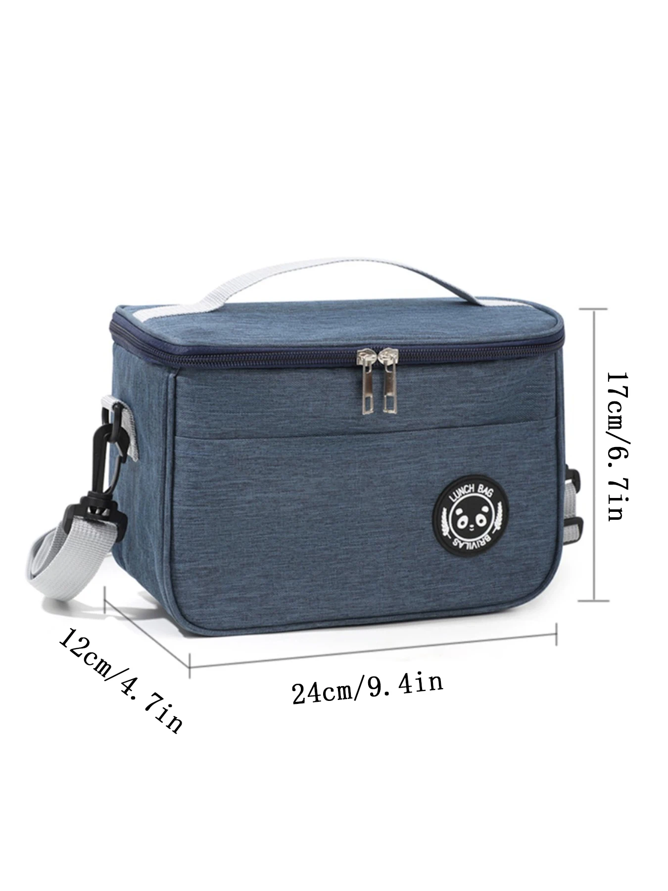 Portable Insulated Bag, Cross-Body Lunch Bag, Storage Bag for Lunch, Picnic Bag, Lunch Box Bag