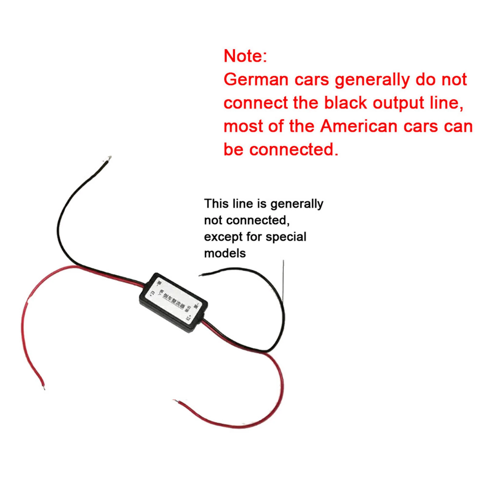 12V  Car Rearview Camera Power Relay Capacitor Filter Rectifier Filter Rectifier Rearview Camera Filter Relay Filter Rectifier