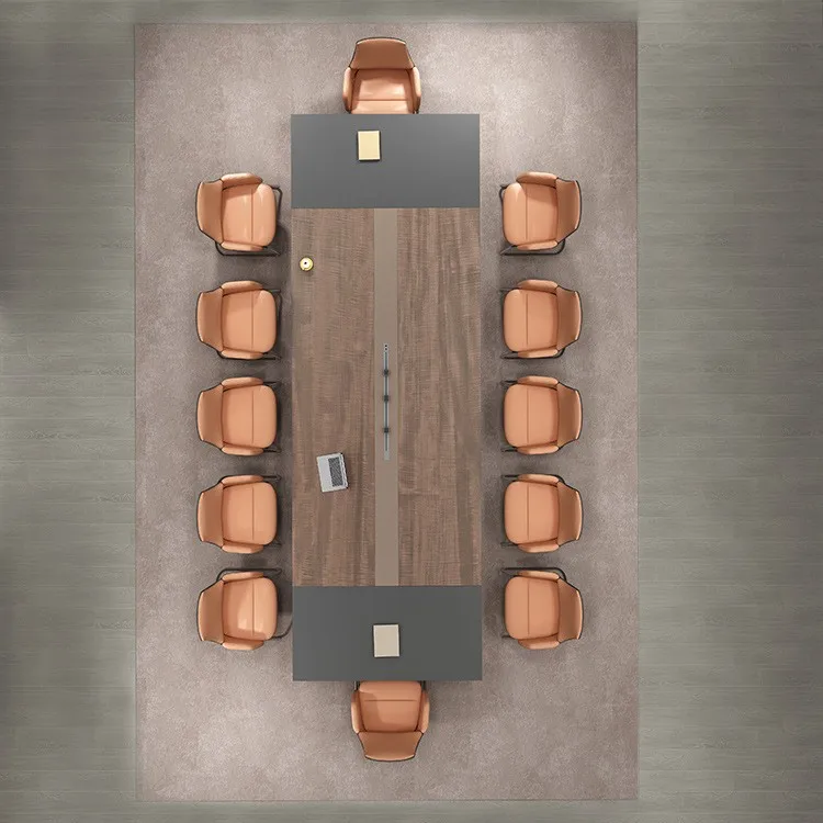 

Современный элитный конференц-стол для конференц-зала, большой длинный стол для переговоров в компании, простой офисный верстак