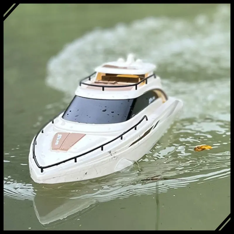 2.4G عالية السرعة RC قارب التحكم عن بعد الكهربائية سباق السفينة قابلة للشحن لعبة الماء قارب نفاث للأطفال الأولاد اللعب في الهواء الطلق هدية #1
