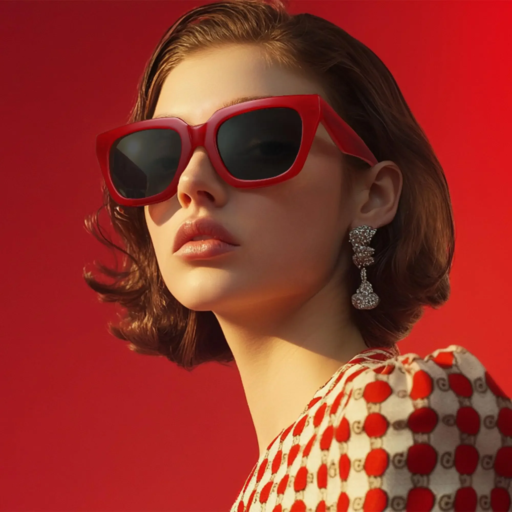 

BLUEMOKY Designer Cat Eye Polarized Sunglasses Women Trendy Retro UV400 Protection Durable Flexible