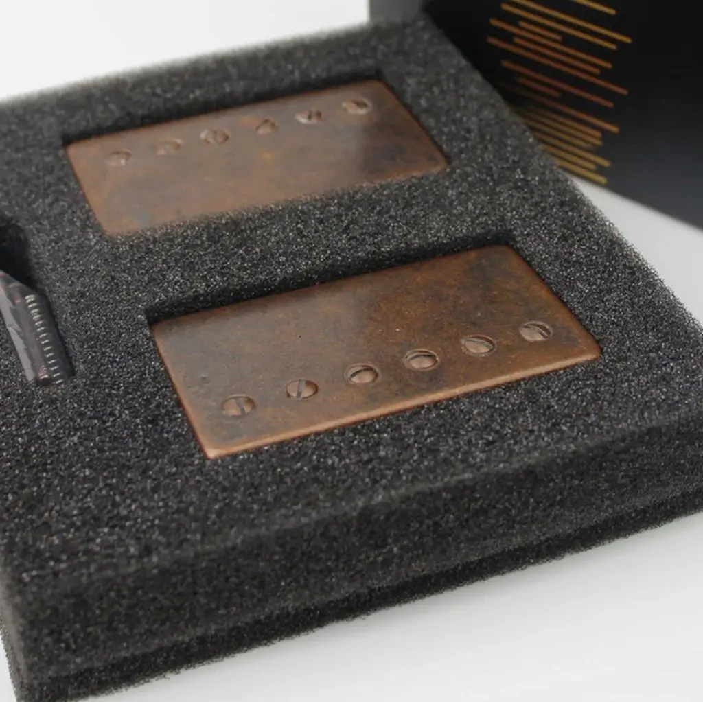 A set of antique copper colored LP pickups, LPAB