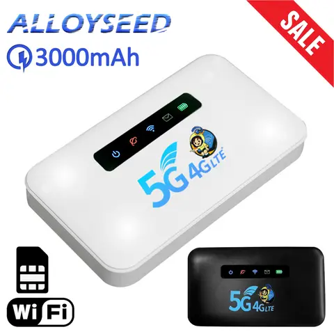 Gen2 4G WiFi Router Lte 150Mbps CAT4 Portable Modem Mini Router with SIM Card Slot Hotspot Pocket 3000mAh for Outdoor Travel