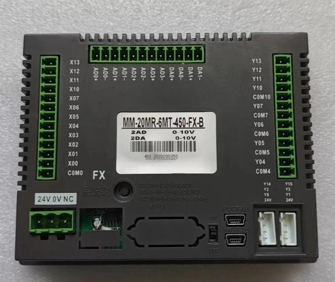 Mm-20mr-6mt-450-fx-b all-in-one touch screen + plc module, 24v power supply