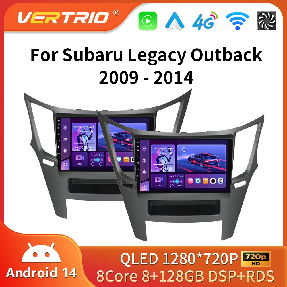 Android 16 For Subaru Outback Impreza Legacy 2009-2014 Car Radio Stereo Multimedia Player GPS Navigation Wireless Carplay Auto