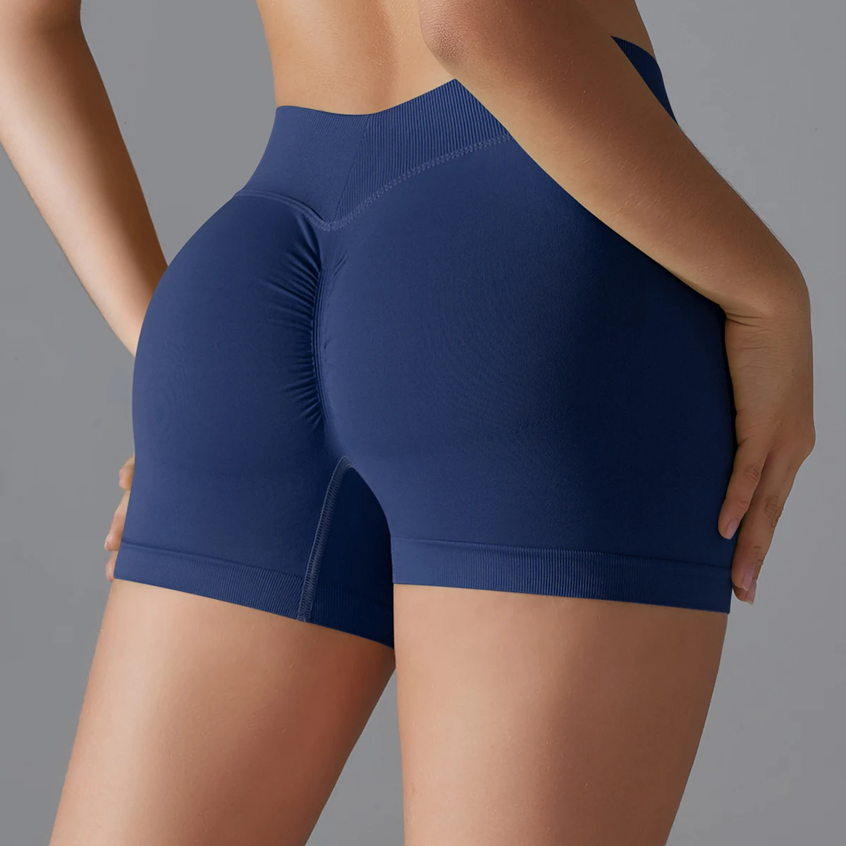 Pantalones cortos de Yoga para mujer, Shorts de cintura alta para entrenamiento, Fitness, levantamiento de glúteos, ropa deportiva para gimnasio,