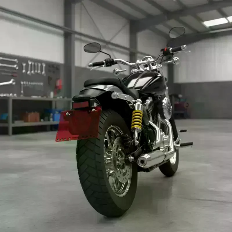 Acrylic Motorcycle License Plate Frame Highly Transparent Anti Scratch 2 and 4 Hole Holder All Weather For Any Ride