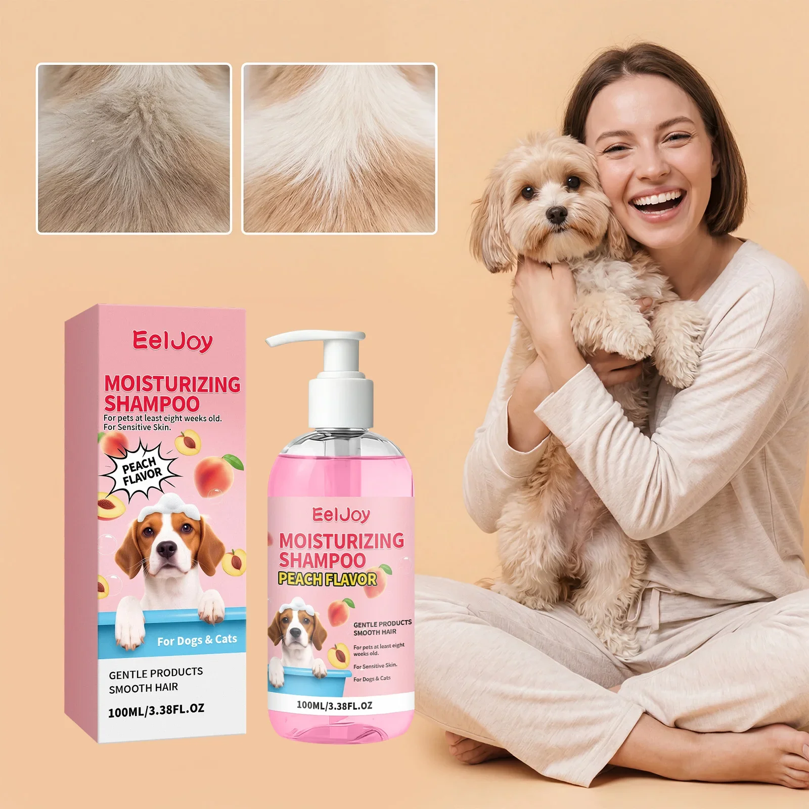 Dog Cat Pet Fragrance Shampoo Long Lasting Scent Deodorize Clean Dirt Prevent Tangling Make Coat Soft Shiny Pet Bath Shower Gel