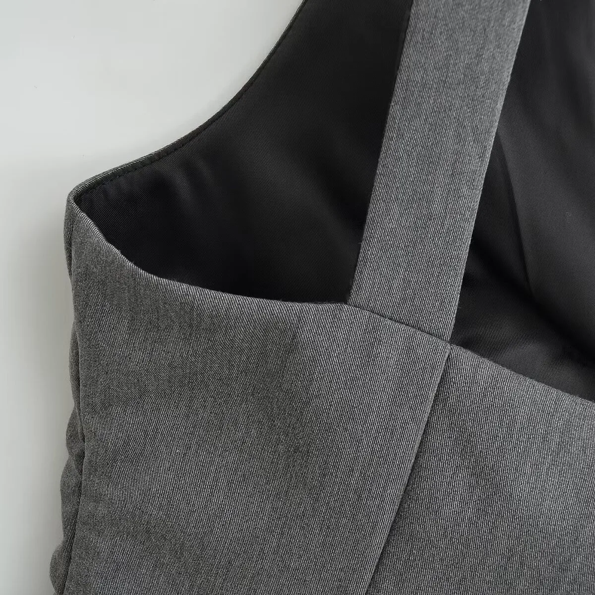 JNLEAOG printemps nouveau femmes Faion bijoux noeud haut taille haute gilet Dr Polyester Fiber Svel v-ne décontracté