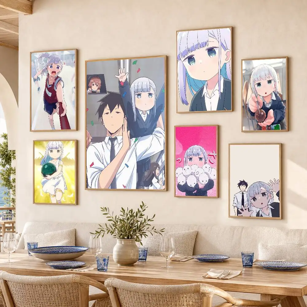 A-Aharen-san wa Hakarenai Poster Self-adhesive Art Waterproof Paper Sticker Coffee House Bar Room Wall Decor