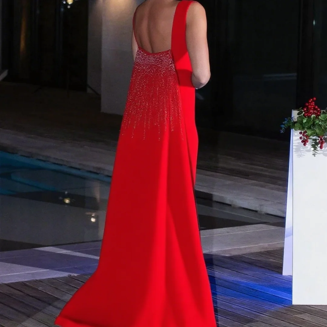 

Customized elegant and sexy pendant jewelry with shiny back Formal Evening Dresses Birthday Party Prom Gowns