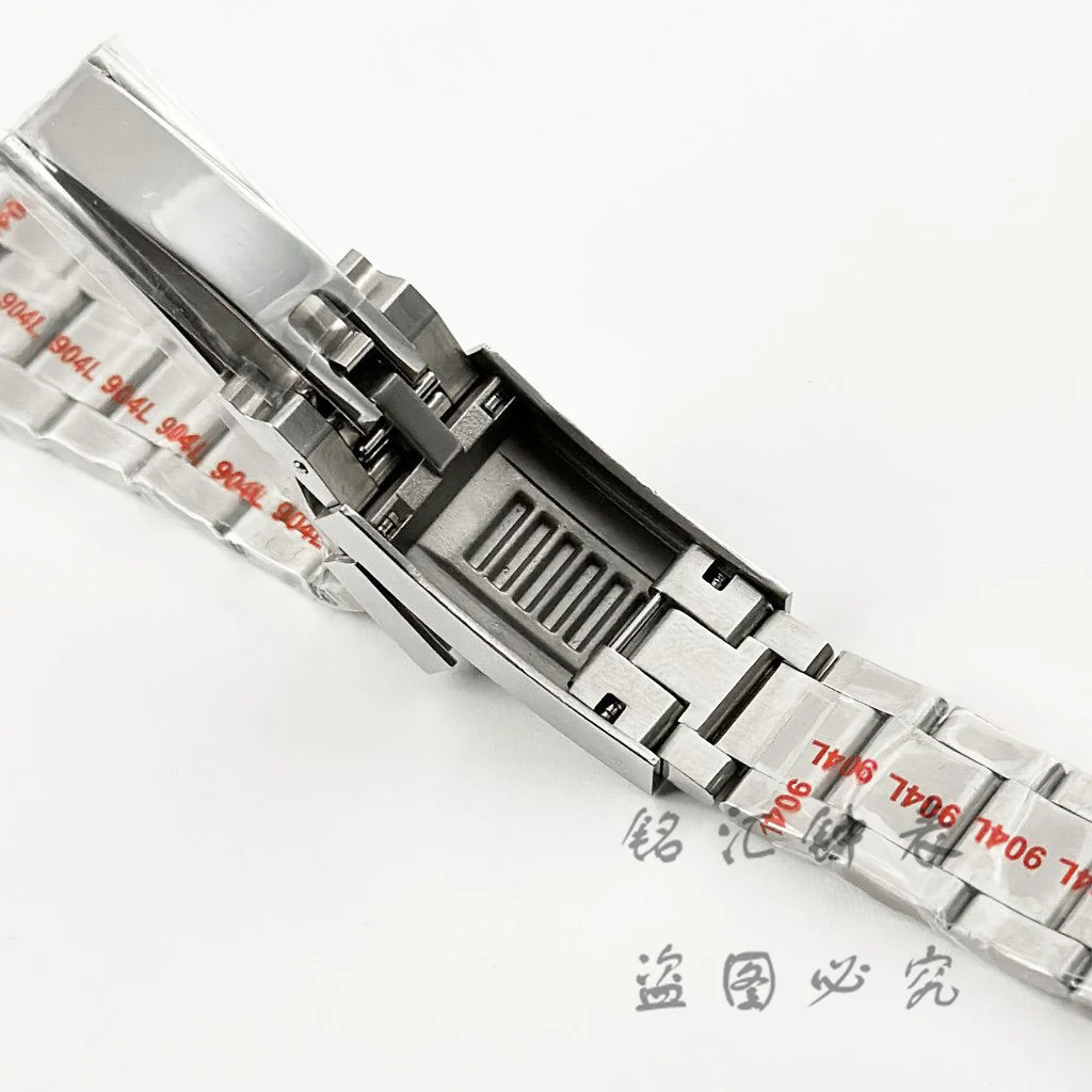 40MM Brushed Center Strap Sapphire Crystal Watch Case Glide Lock Clasp Fit NH34 NH35 NH36 NH38 ETA2824 Movement 120Click Bezel