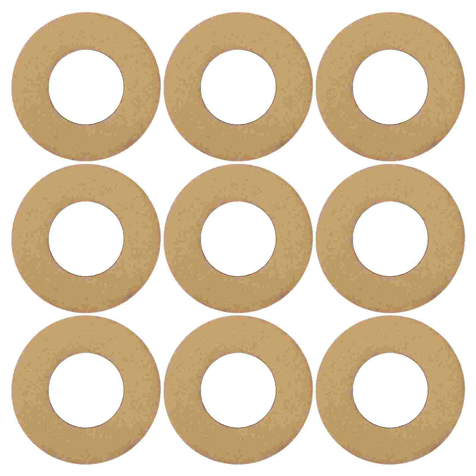 11 Pcs Cardboard Garland Wreath Round Frame Paper The Ring Hoops for Crafts Backdrop Stand Bedroom Wall Decor Child