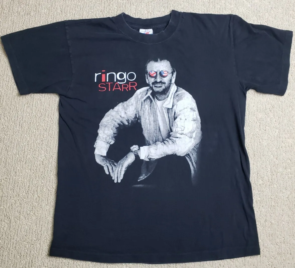 Vintage Ringo Starr And His All Starr Band Graphic 90s Tee T Shirt Sz Large