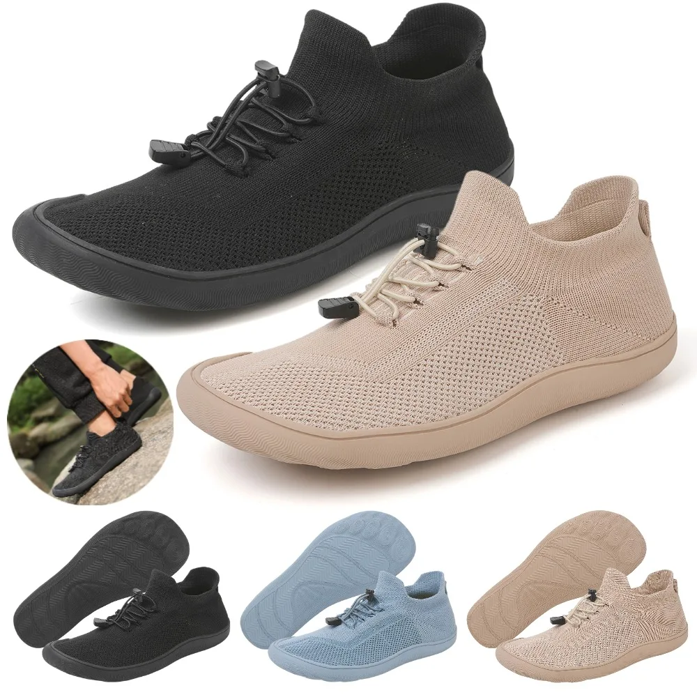 Unisex Wide Toe Box Barefoot Shoes for Men Women Outdoor Trail Running Walking Shoes Lightweight Breathable Sport Casual Sneaker