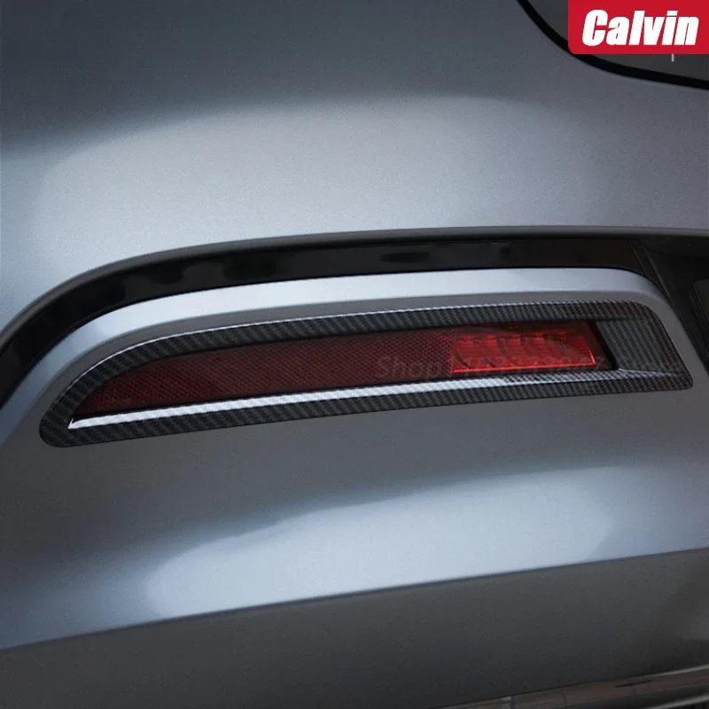 

Для BYD QIN PLUS DMI автомобильная наклейка на заднюю противотуманную фару модифицированная рамка противотуманных фар оптоволоконная нашивка защитная нашивка автомобильные аксессуары