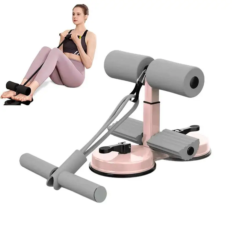 

Sit-up Assistant Double Suction Cup with Drawstring Beauty Waist Abdominal Home Fitness Equipment Foot Fixed Abdominal Curler