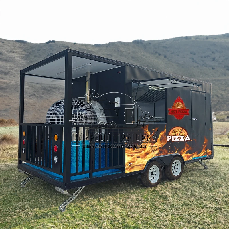 

CN Food Trailer Мобильный концессионный кухонный прицеп, полностью оборудованный прицепом для фаст-фуда, как прицеп для гамбургеров и пиццы