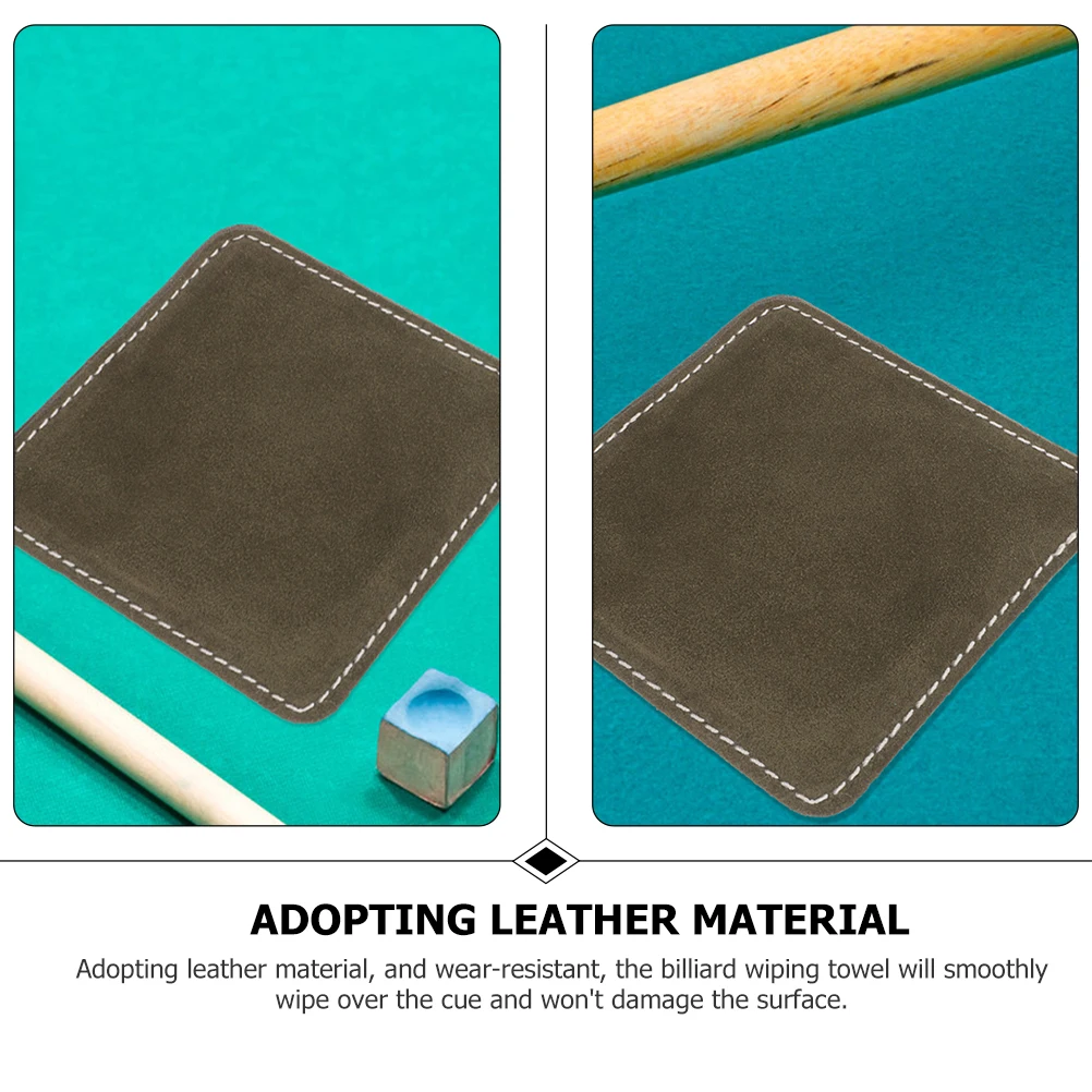 

2Pcs Billiard Wiping Cloth Smooth Shaft Cleaner for Pool Cue Snooker Stick Reusable Cleaning Use