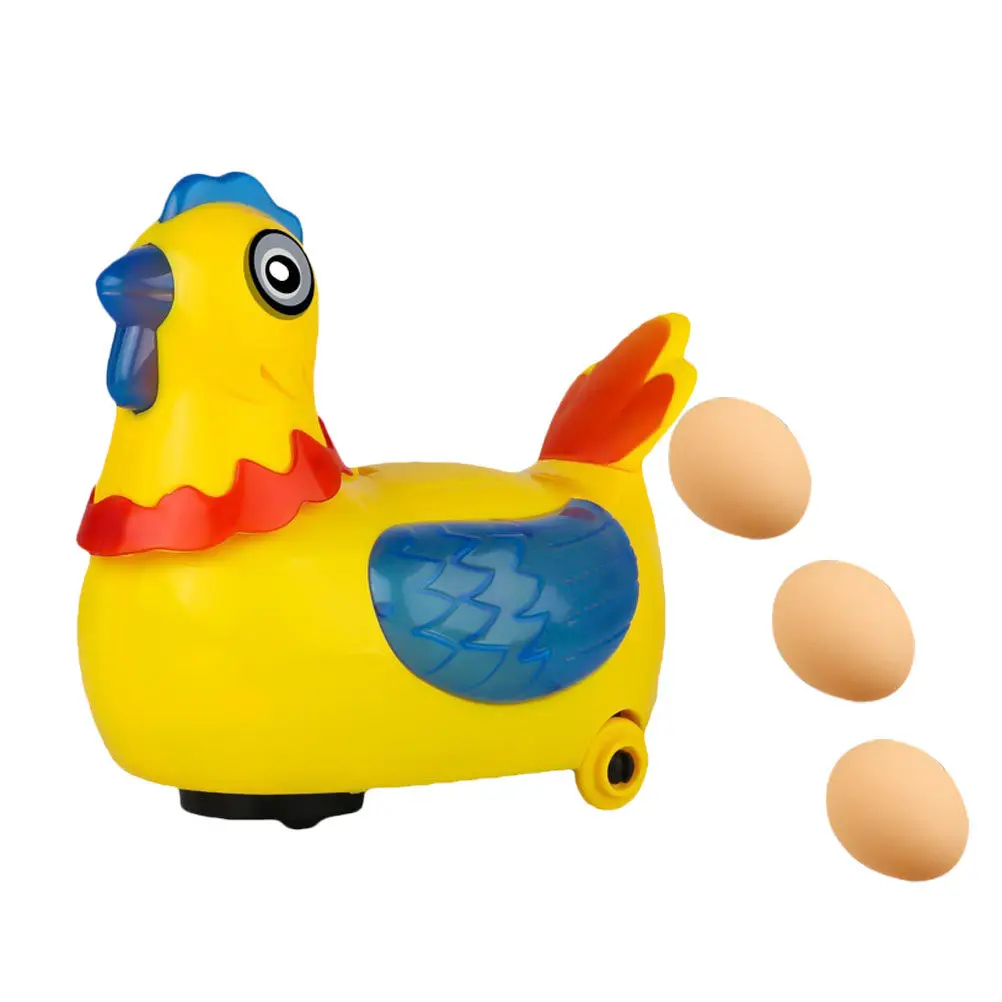 

1Set Electric Chicken Lay Eggs Educational Singing Walking Kids Music Plaything Random Color High